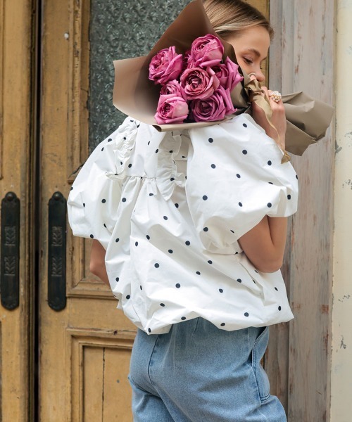 DONOBAN（ドノバン）の「フェアリーブラウス（シャツ/ブラウス・レディース・ホワイト系/ブラック/ホワイト・ONE SIZE）」の10枚目の写真