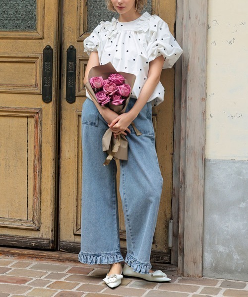 DONOBAN（ドノバン）の「フェアリーブラウス（シャツ/ブラウス・レディース・ホワイト系/ブラック/ホワイト・ONE SIZE）」の11枚目の写真