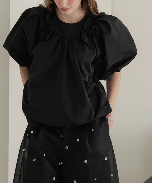 DONOBAN（ドノバン）の「フェアリーブラウス（シャツ/ブラウス・レディース・ホワイト系/ブラック/ホワイト・ONE SIZE）」の17枚目の写真