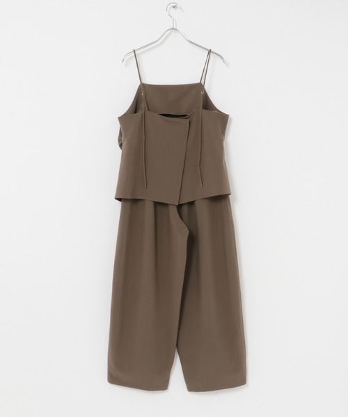 KBF（ケイビーエフ）の「ドレープキャミソールSETパンツ（セットアップ・レディース・ブラウン/ベージュ/ブラック・ONE）」の6枚目の写真