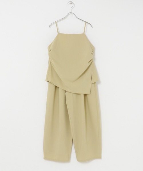 KBF（ケイビーエフ）の「ドレープキャミソールSETパンツ（セットアップ・レディース・ブラウン/ベージュ/ブラック・ONE）」の11枚目の写真