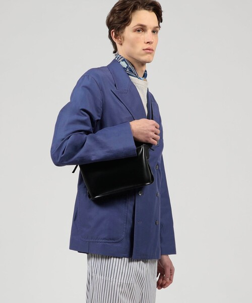 PIENI（ピエニ）の「PIENI WAIST BAG PVC×ピッグレザー ウエストバッグ（ボディバッグ/ウエストポーチ・メンズ・ブラック・FREE）」の2枚目の写真