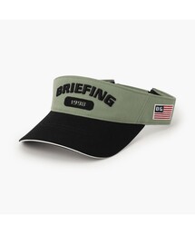 BRIEFING（ブリーフィング）の「【BRIFING GOLF／ブリーフィングゴルフ】MEN'S COLLEGE LOGO VISOR（サンバイザー）」