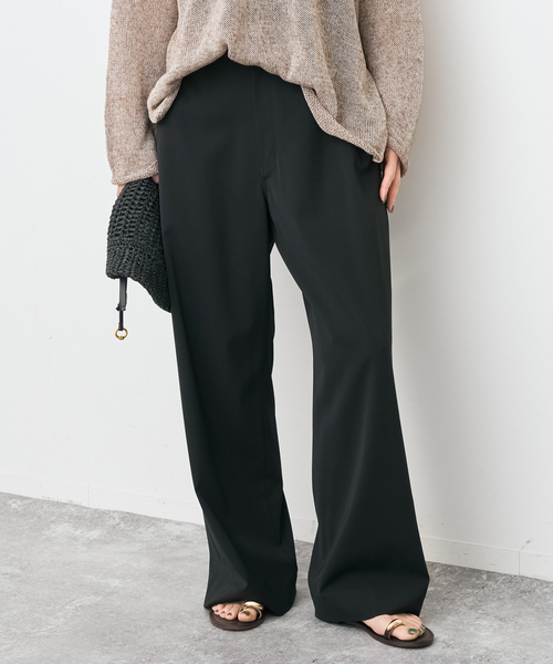 Spick & Span(スピックアンドスパン)の「《新色有り / 追加》ドライストレッチイージーパンツ(スラックス・レディース・ベージュ/ブラウン/ブラック・40/38/36/34)」の1枚目の写真