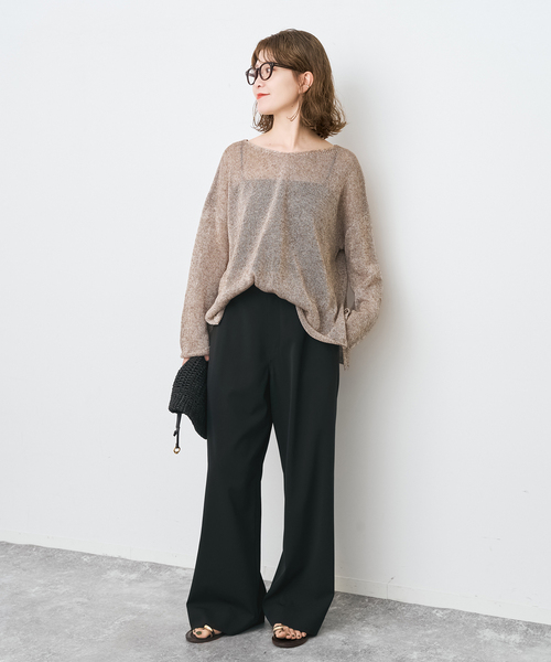 Spick & Span(スピックアンドスパン)の「《新色有り / 追加》ドライストレッチイージーパンツ(スラックス・レディース・ベージュ/ブラウン/ブラック・40/38/36/34)」の20枚目の写真