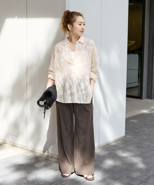 Spick & Span(スピックアンドスパン)の「《新色有り / 追加》ドライストレッチイージーパンツ(スラックス・レディース・ベージュ/ブラウン/ブラック・40/38/36/34)」の22枚目の写真