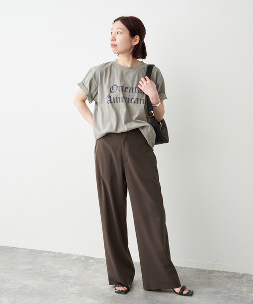 Spick & Span(スピックアンドスパン)の「《新色有り / 追加》ドライストレッチイージーパンツ(スラックス・レディース・ベージュ/ブラウン/ブラック・40/38/36/34)」の14枚目の写真