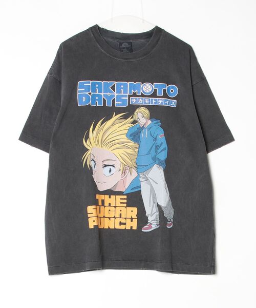 THE SUGAR PUNCH(ザシュガーパンチ)の「THE SUGAR PUNCH/ザ シュガー パンチ/SAKAMOTO DAYS S/S T-Shirt (SHIN)/TSDM25SM004(Tシャツ/カットソー・メンズ・ブラック・M)」の1枚目の写真