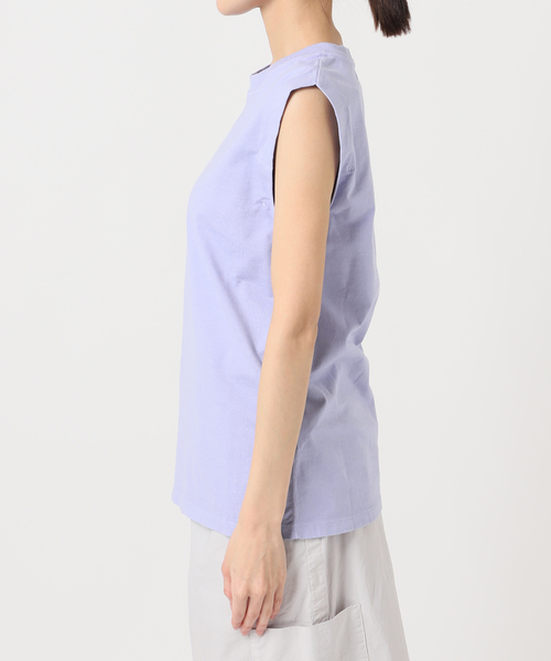 CALMER(カルメール)の「NATURAL DYE SLEEVELESS / ナチュラルダイスリーブレス(その他トップス・レディース・チャコールグレー/サックスブルー/ホワイト・2/1)」の5枚目の写真