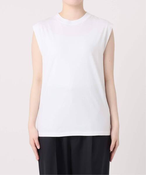 CALMER(カルメール)の「NATURAL DYE SLEEVELESS / ナチュラルダイスリーブレス(その他トップス・レディース・チャコールグレー/サックスブルー/ホワイト・2/1)」の16枚目の写真