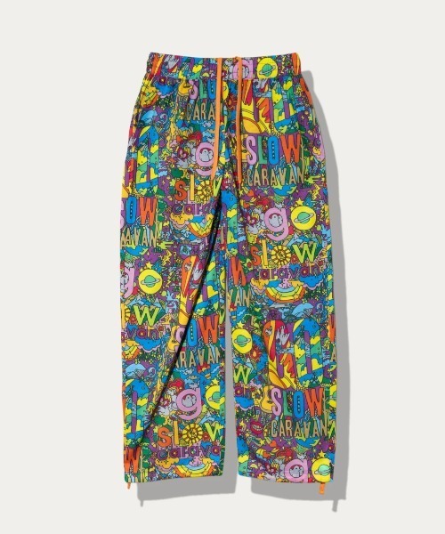 go slow caravan(ゴースローキャラバン)の「ガラガラ イージーワイドパンツ W(その他パンツ・レディース・アイボリー/ブラック系その他2/パープル系その他/オレンジ/ブラック・FREE)」の4枚目の写真