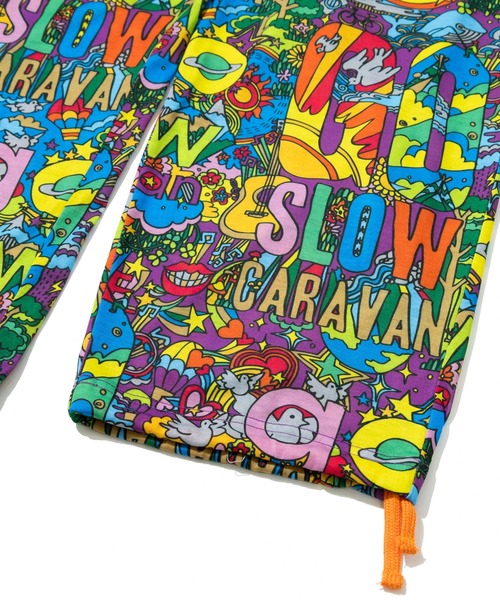 go slow caravan(ゴースローキャラバン)の「ガラガラ イージーワイドパンツ W(その他パンツ・レディース・アイボリー/ブラック系その他2/パープル系その他/オレンジ/ブラック・FREE)」の9枚目の写真