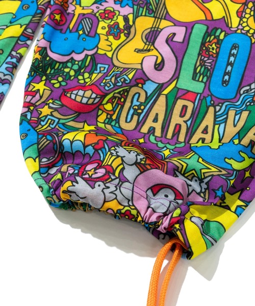 go slow caravan(ゴースローキャラバン)の「ガラガラ イージーワイドパンツ W(その他パンツ・レディース・アイボリー/ブラック系その他2/パープル系その他/オレンジ/ブラック・FREE)」の10枚目の写真
