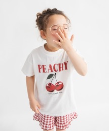 DRC branshes（ディーアールシーブランシェス）の「【WEB限定/DRC】ギンガムフリル半袖パジャマ（ルームウェア/パジャマ）」