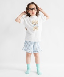 DRC branshes（ディーアールシーブランシェス）の「【WEB限定/DRC】ギンガムフリル半袖パジャマ（ルームウェア/パジャマ）」