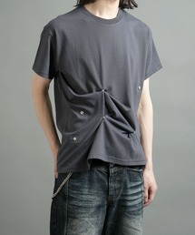 multiple snap buttons Short-sleeve T-shirt/マルチスナップボタン