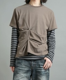 Starting Over（スターティングオーバー）の「multiple snap buttons Short-sleeve T-shirt マルチスナップボタン 半袖Tシャツ（Tシャツ/カットソー）」