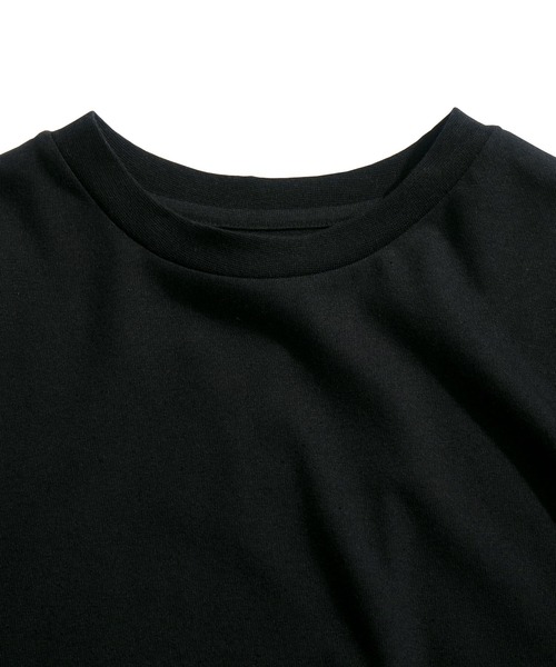 Starting Over(スターティングオーバー)の「マルチスナップボタン ショート丈 半袖Tシャツ / ギミック テック クロップドT【ユニセックス】(Tシャツ/カットソー・メンズ・ブラック/カーキブラウン/チャコール・M/L)」の11枚目の写真