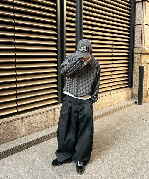 kutir(クティール)の「CROPPED STUDDED CHECKED SHIRT JACKET/クロップドスタッズチェックシャツジャケット(ブルゾン・メンズ・ブラック/ベージュ/レッド・MEDIUM/LARGE)」の18枚目の写真