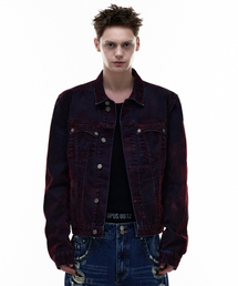 OPUS 0012（オーパス0012）の「Op. 03 OMEN VELVET DENIM JACKET BURGUNDY（デニムジャケット）」
