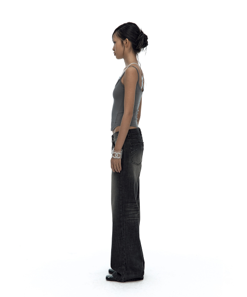 KASHIKO(カシコ)の「Nessa Lace Top Gray(Tシャツ/カットソー・レディース・その他・FREE)」の4枚目の写真