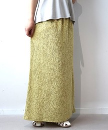 【M/L】メランジ楊柳ニットスカート