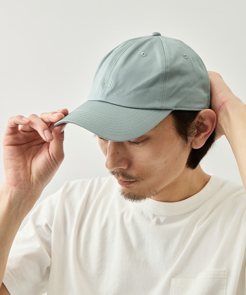 THE NORTH FACE PURPLE LABEL(ザ ノースフェイス パープルレーベル)の「【THE NORTH FACE Purple Label/ザ・ノースフェイスパープルレーベル】Chino Field Cap(キャップ・メンズ・セージグリーン/ブラック・FREE)」の2枚目の写真