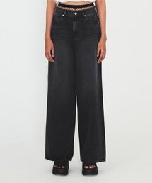 BASIC WASHING DENIM PANTS (black)