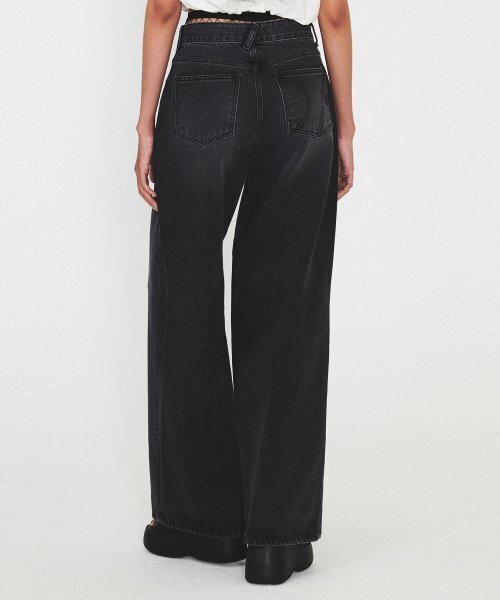 DIAGONAL(ダイアゴナル)の「BASIC WASHING DENIM PANTS (black)(デニムパンツ・レディース・その他・SMALL/MEDIUM)」の3枚目の写真