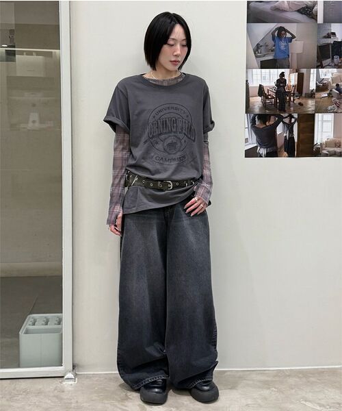 DIAGONAL(ダイアゴナル)の「BASIC WASHING DENIM PANTS (black)(デニムパンツ・レディース・その他・SMALL/MEDIUM)」の8枚目の写真