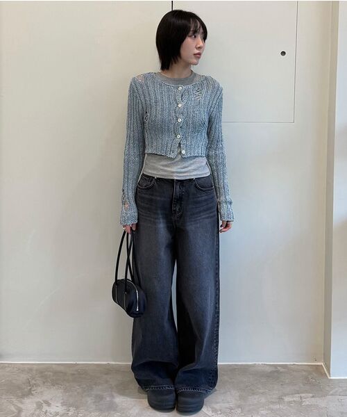 DIAGONAL(ダイアゴナル)の「BASIC WASHING DENIM PANTS (black)(デニムパンツ・レディース・その他・SMALL/MEDIUM)」の22枚目の写真
