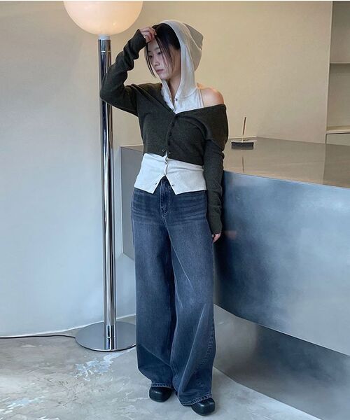 DIAGONAL(ダイアゴナル)の「BASIC WASHING DENIM PANTS (black)(デニムパンツ・レディース・その他・SMALL/MEDIUM)」の18枚目の写真