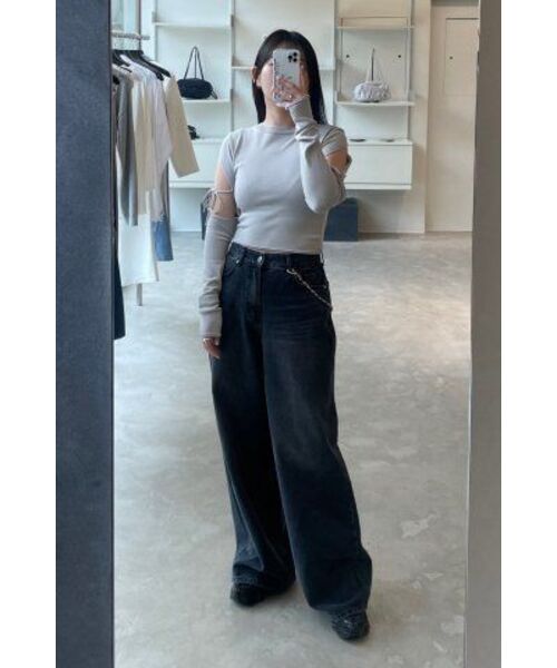DIAGONAL(ダイアゴナル)の「BASIC WASHING DENIM PANTS (black)(デニムパンツ・レディース・その他・SMALL/MEDIUM)」の15枚目の写真