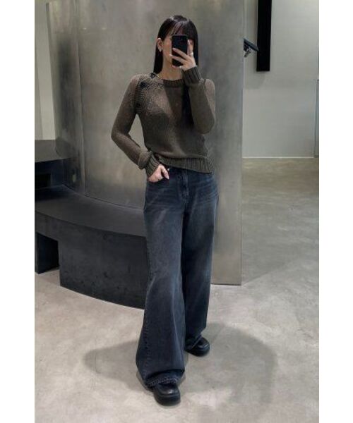 DIAGONAL(ダイアゴナル)の「BASIC WASHING DENIM PANTS (black)(デニムパンツ・レディース・その他・SMALL/MEDIUM)」の12枚目の写真