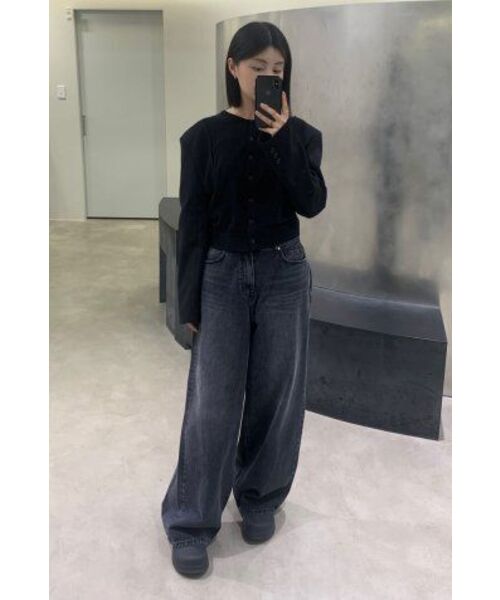 DIAGONAL(ダイアゴナル)の「BASIC WASHING DENIM PANTS (black)(デニムパンツ・レディース・その他・SMALL/MEDIUM)」の10枚目の写真