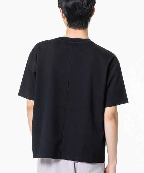 MOZMOZ(モズモズ)の「クロップフィットソロナクーリング機能性バックカット無地半袖Tシャツブラック(Tシャツ/カットソー・レディース・その他・1/2/3)」の5枚目の写真