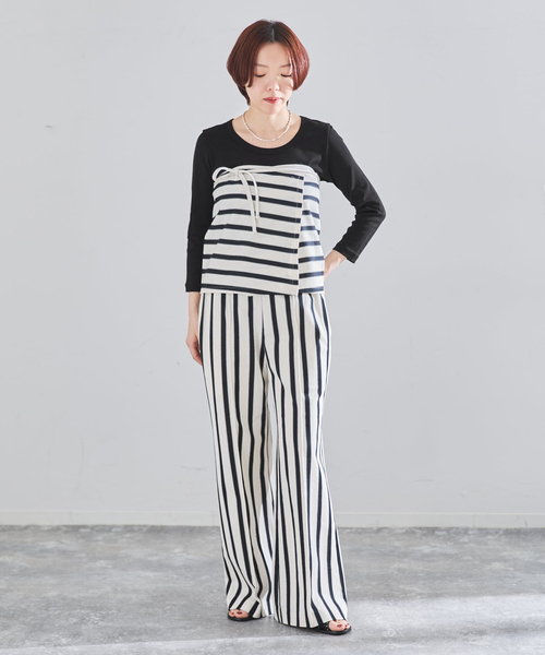IENA(イエナ)の「オーガニックフライス7分袖プルオーバー(Tシャツ/カットソー・レディース・ブラウン/ホワイト/ブラック・FREE)」の7枚目の写真
