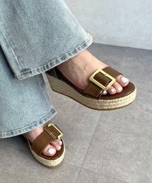 prose verse | バックルベルトジュート厚底サンダル(サンダル)