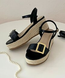 prose verse | バックルベルトジュート厚底サンダル(サンダル)