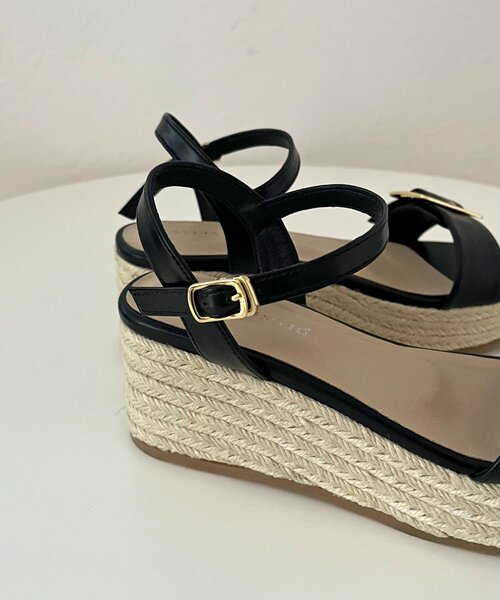 prose verse（プロズヴェール）の「バックルベルトジュート厚底サンダル（サンダル・レディース・ブラウン/ブラック・LARGE/SMALL/X-LARGE/MEDIUM）」の5枚目の写真