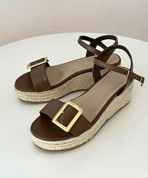 prose verse（プロズヴェール）の「バックルベルトジュート厚底サンダル（サンダル・レディース・ブラウン/ブラック・LARGE/SMALL/X-LARGE/MEDIUM）」の8枚目の写真