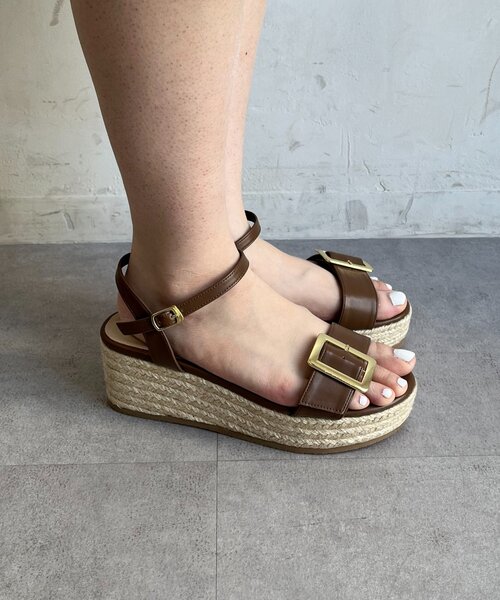 prose verse（プロズヴェール）の「バックルベルトジュート厚底サンダル（サンダル・レディース・ブラウン/ブラック・LARGE/SMALL/X-LARGE/MEDIUM）」の11枚目の写真