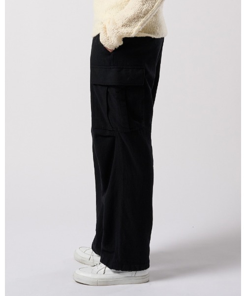 wjk(ダヴルジェイケイ)の「natural blend wool easy cargo(カーゴパンツ・メンズ・ブラック/ブラック系その他・SMALL/MEDIUM/LARGE/X-LARGE)」の9枚目の写真