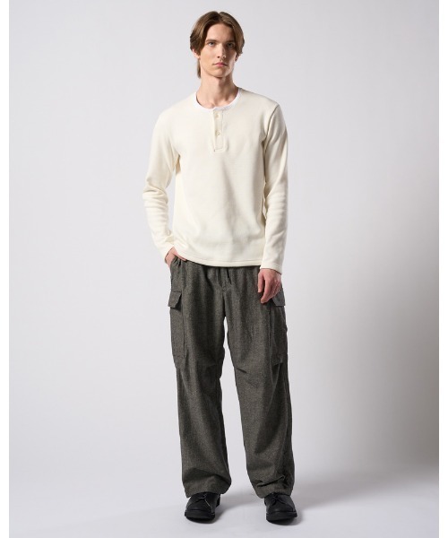 wjk(ダヴルジェイケイ)の「natural blend wool easy cargo(カーゴパンツ・メンズ・ブラック/ブラック系その他・SMALL/MEDIUM/LARGE/X-LARGE)」の18枚目の写真