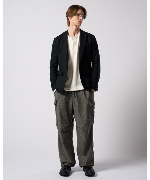 wjk(ダヴルジェイケイ)の「natural blend wool easy cargo(カーゴパンツ・メンズ・ブラック/ブラック系その他・SMALL/MEDIUM/LARGE/X-LARGE)」の21枚目の写真