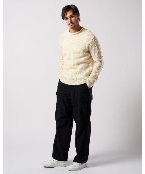 wjk(ダヴルジェイケイ)の「natural blend wool easy cargo(カーゴパンツ・メンズ・ブラック/ブラック系その他・SMALL/MEDIUM/LARGE/X-LARGE)」の22枚目の写真