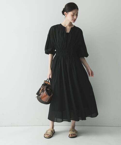 URBAN RESEARCH(アーバンリサーチ)の「マルチウェイクリアトートバッグ(かごバッグ・レディース・ブラウン/ブラック・-)」の6枚目の写真