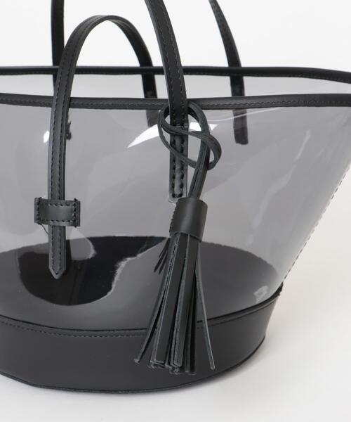 URBAN RESEARCH(アーバンリサーチ)の「マルチウェイクリアトートバッグ(かごバッグ・レディース・ブラウン/ブラック・-)」の13枚目の写真
