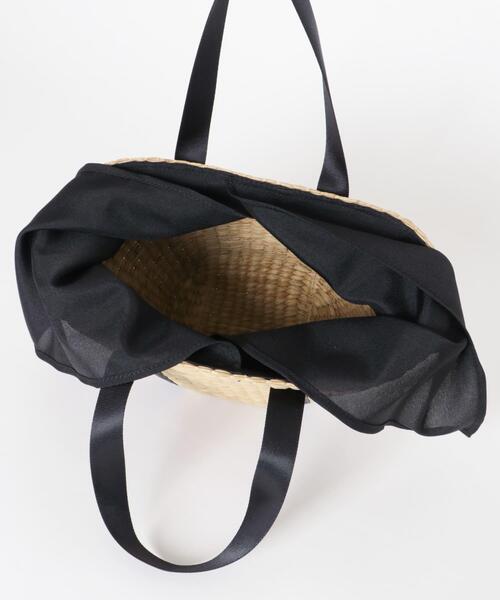 URBAN RESEARCH(アーバンリサーチ)の「マルチウェイクリアトートバッグ(かごバッグ・レディース・ブラウン/ブラック・-)」の15枚目の写真