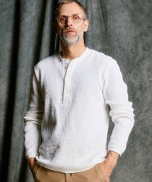 wjk | mlt5659- waffle henley L-S ヘンリーネックカットソー(7140 wf19j)(Tシャツ/カットソー)